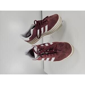 Adidas Gazelle Suede Maroon & White Sneakers